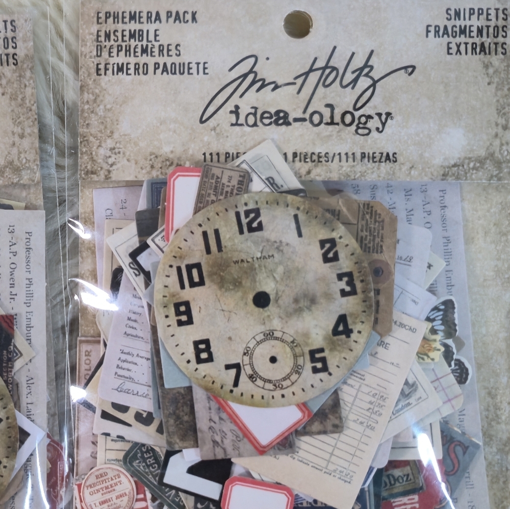 Tim Holtz Idea-Ology SNIPPETS Ephemera Pack